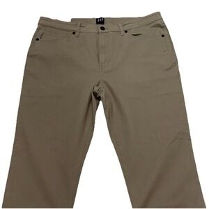 Gap Men's Pants Super Soft Stretch Twill 5 Pocket Slim 38 x 30 Khaki Beige New